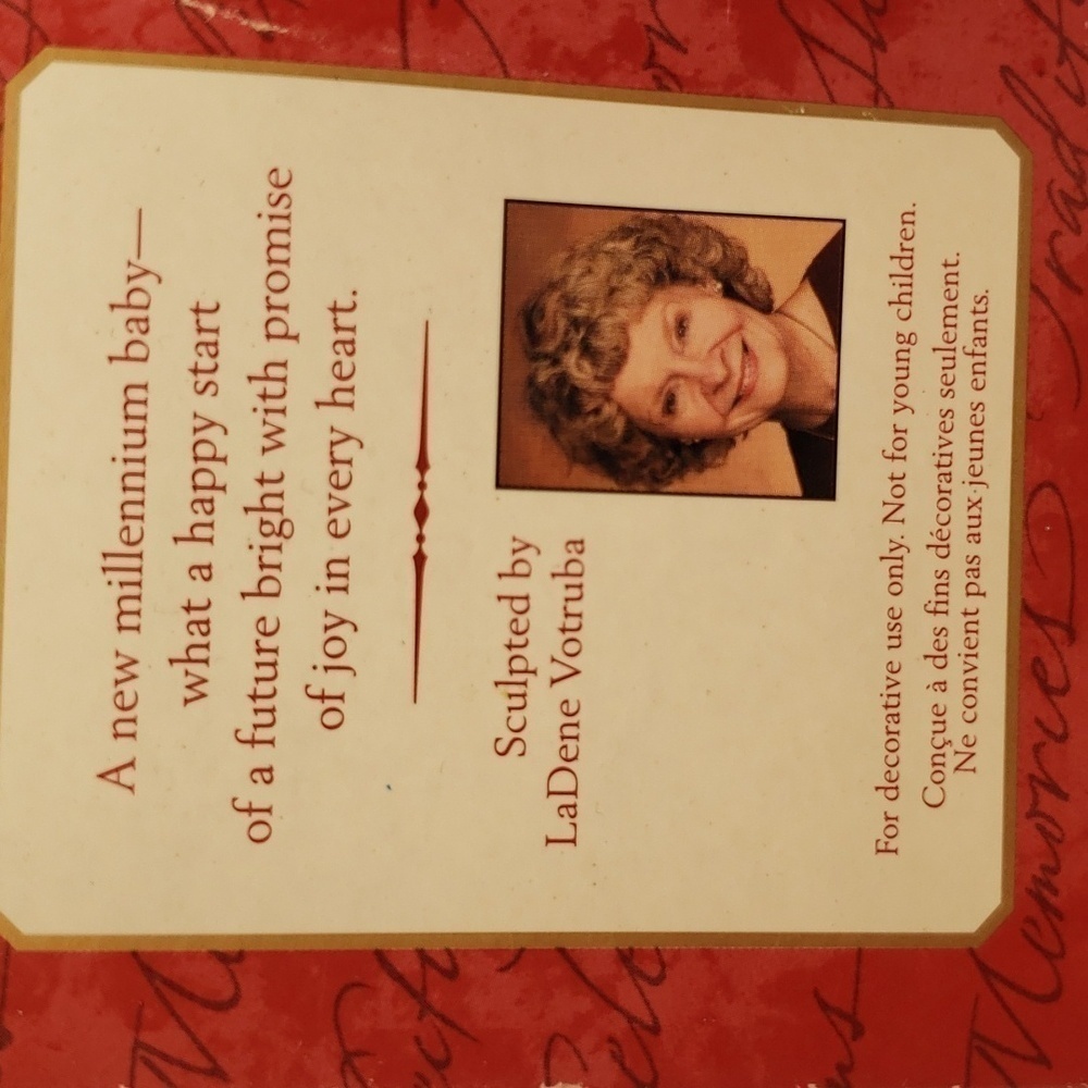 Vintage Hallmark New Millennium baby Christmas ornament in box - Picture 6 of 6